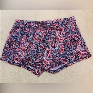 🔥EUC TOMMY BAHAMA SUPER CUTE&COMFY LOUNGE WEAR PJ SHORTS PAISLEY PRETTY PRINT